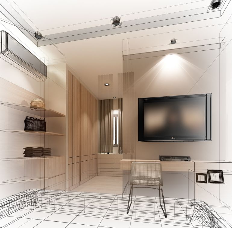 2D and 3D interior design services in Thrissur Kerala